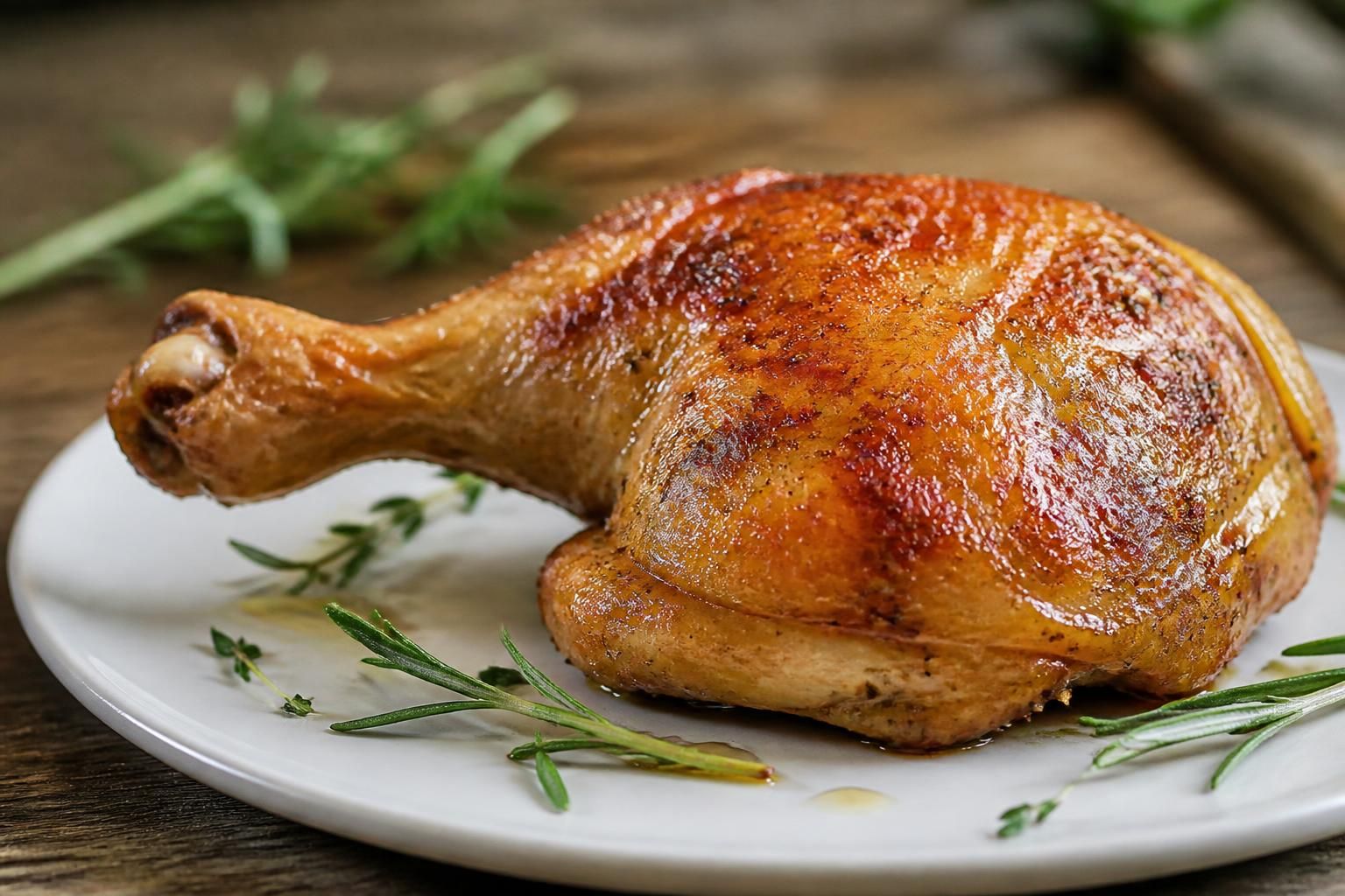 découvrez la recette facile et rapide de la cuisse de poulet rôtie au four pour une peau délicieusement croustillante et une viande tendre et savoureuse.