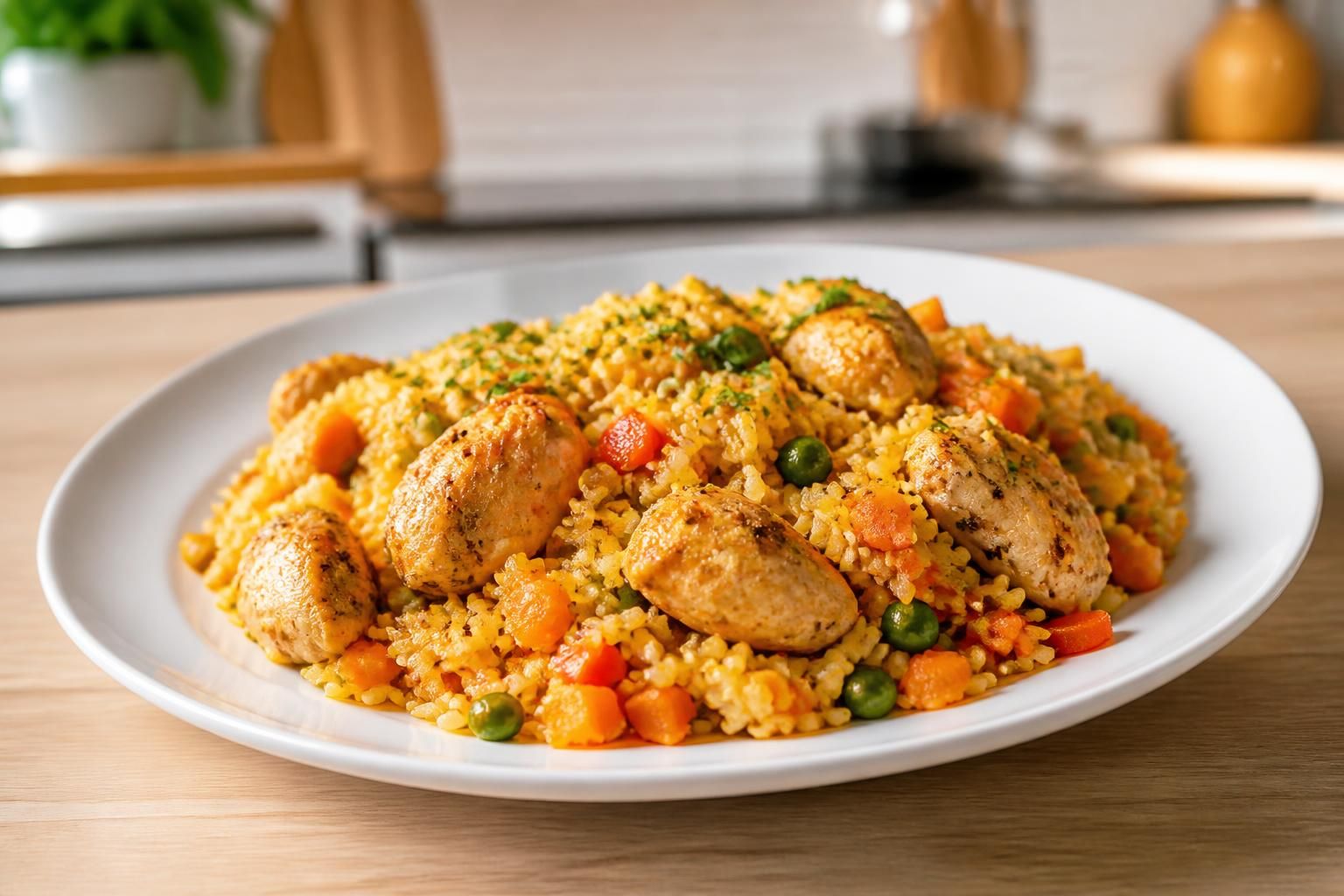 découvrez une délicieuse recette de riz au poulet, savoureuse et facile à préparer, parfaite pour un repas convivial et rapide.