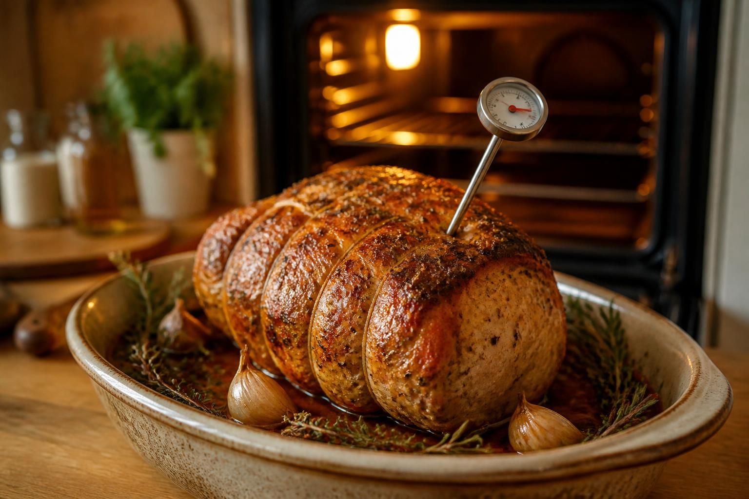 découvrez le temps de cuisson idéal pour un rôti de porc au four afin d'obtenir une viande tendre et savoureuse à chaque fois.
