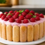 La délicieuse charlotte framboise et mascarpone selon Cyril Lignac