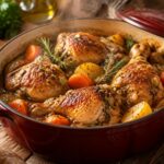 Délice mijoté : cuisses de poulet en cocotte savoureuses